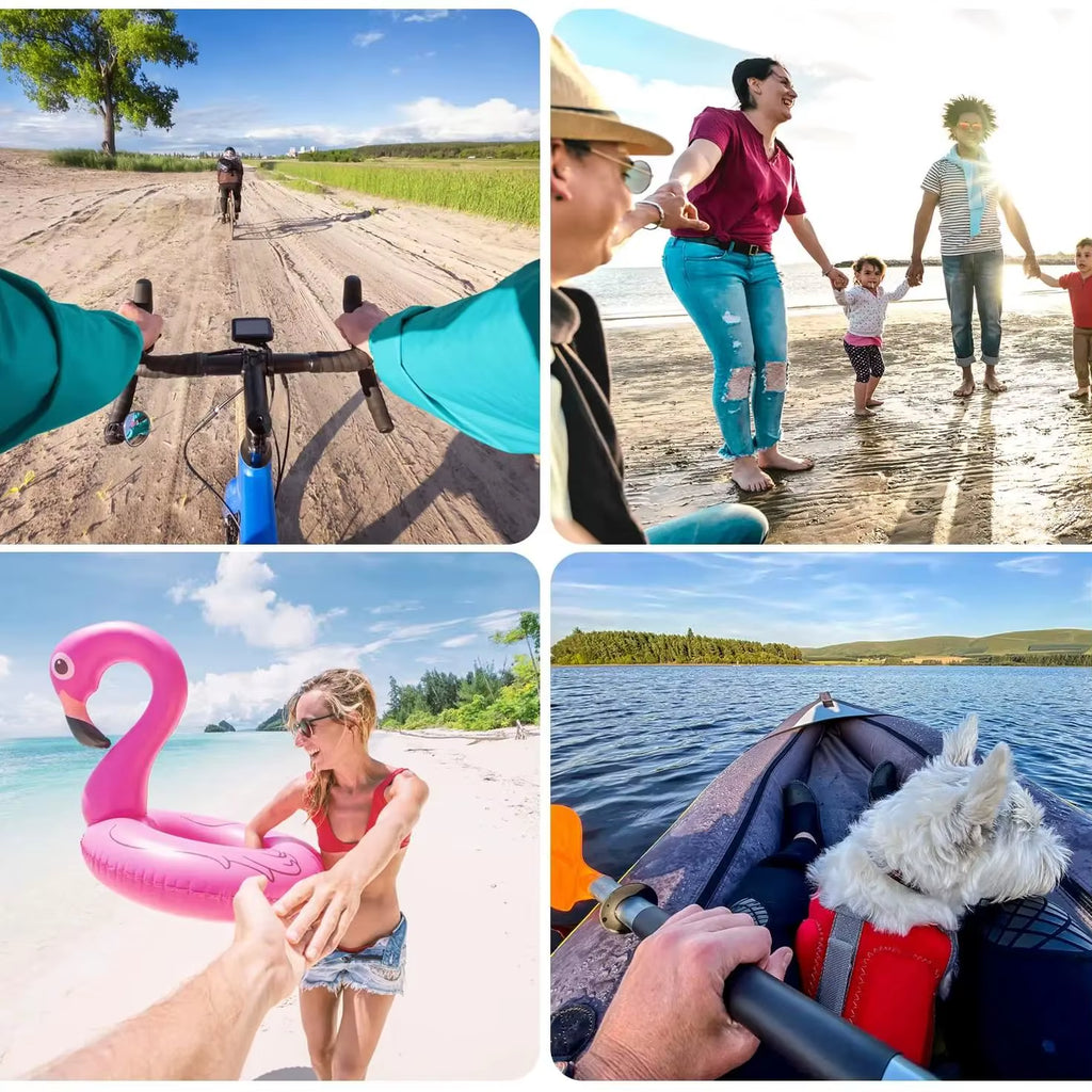 2025 Ultra Portable 4K Magnetic POV Action Camera with Wireless Mic - Ideal for Sports and Vlogging Adventures!