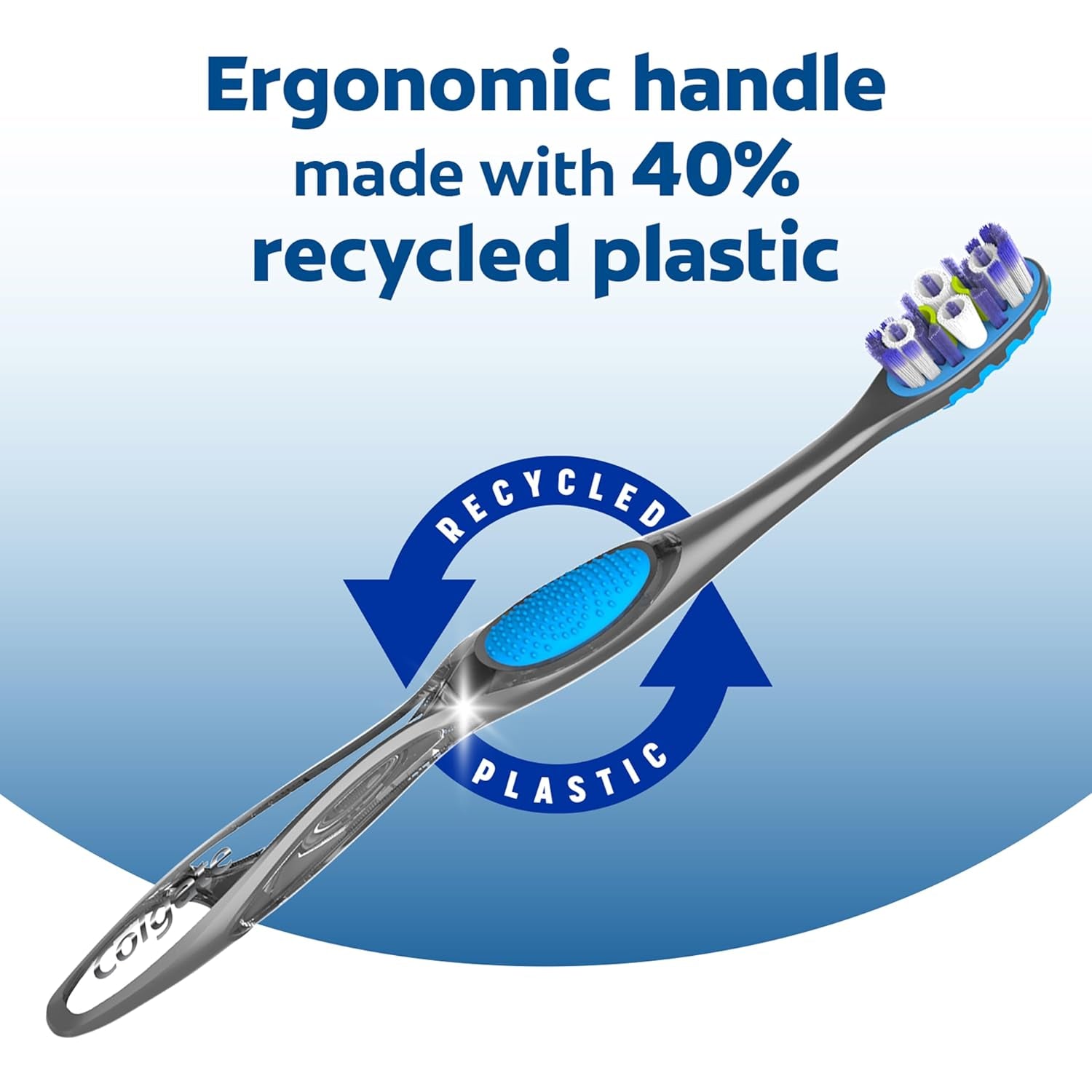 360 Advanced Floss Tip Soft Bristle Toothbrush, 17X Thinner Bristles for Deep Reach between Teeth, Ergonomic Handle with Soft Bristles and Tongue Cleaner, 4 Pack