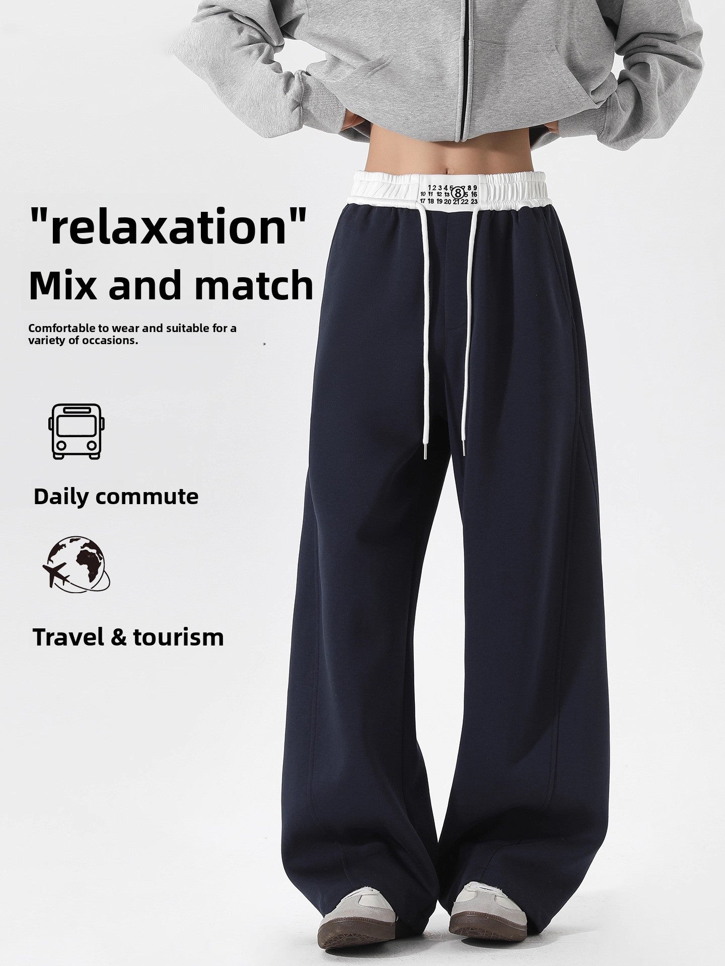 Men's Wide Leg Casual Sweatpants