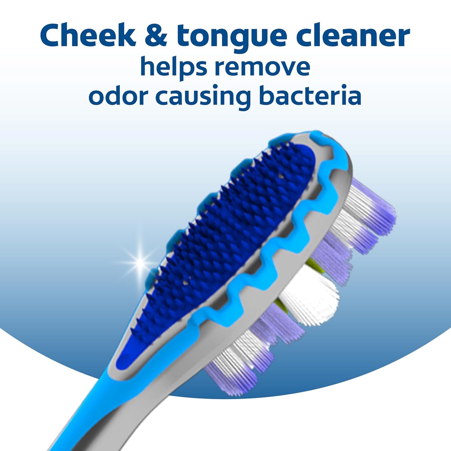 360 Advanced Floss Tip Soft Bristle Toothbrush, 17X Thinner Bristles for Deep Reach between Teeth, Ergonomic Handle with Soft Bristles and Tongue Cleaner, 4 Pack