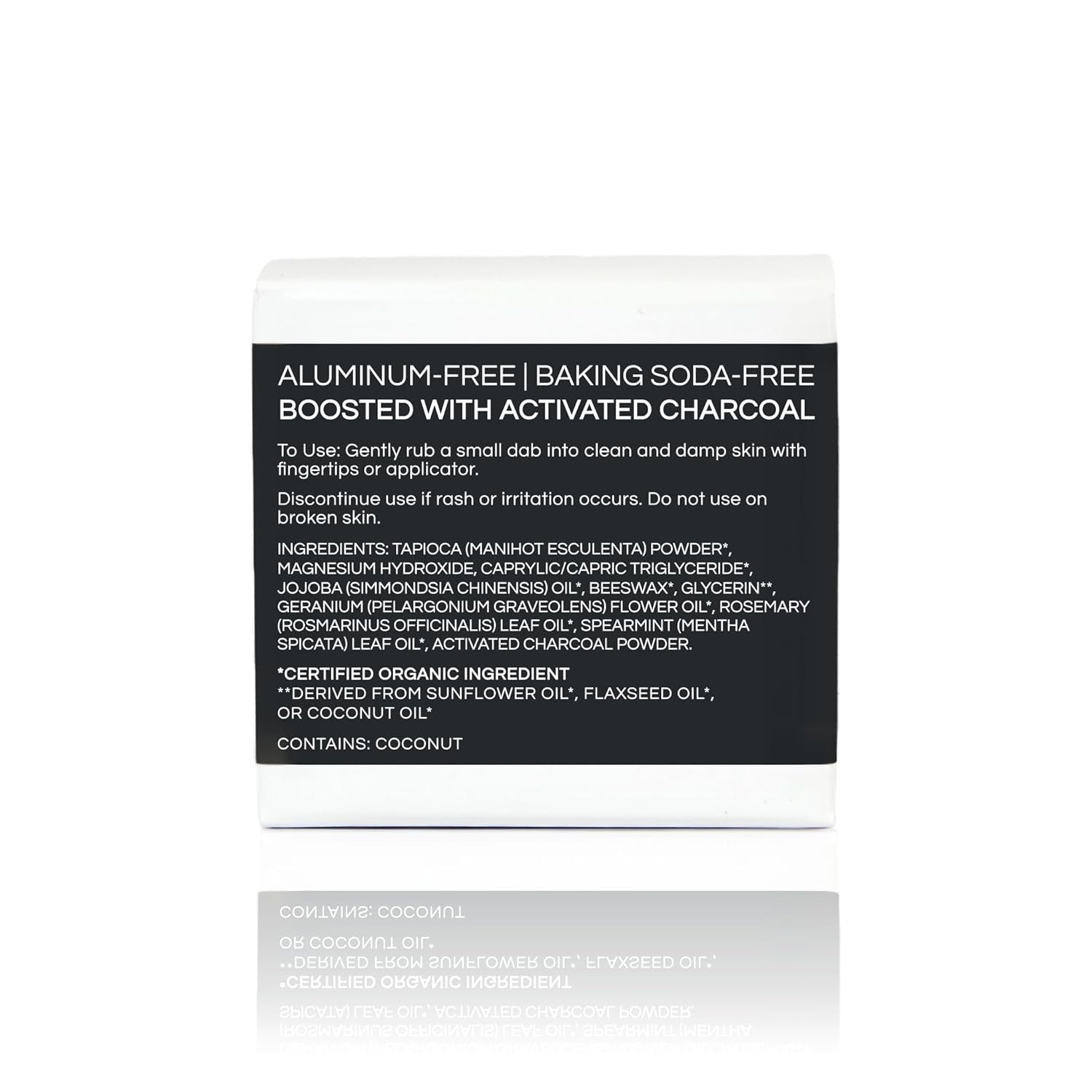 All Natural Deodorant Cream - Activated Charcoal - Aluminum Free Deodorant for Women or Men, Net Wt. 2.4Oz | 68G