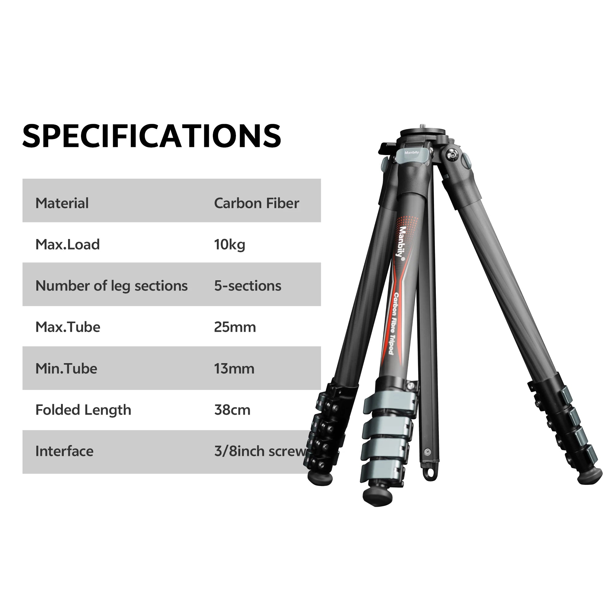 **Travel Master Carbon Fiber Tripod™**