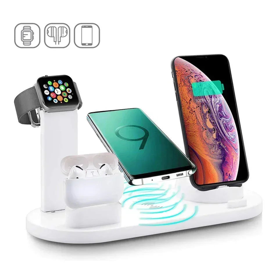 ™ Wireless Charger Stand For iPhone 16-12 Apple Watch 9/8/7/6 Airpods Pro2/1 Phone Chargers Fast Charging Dock Station