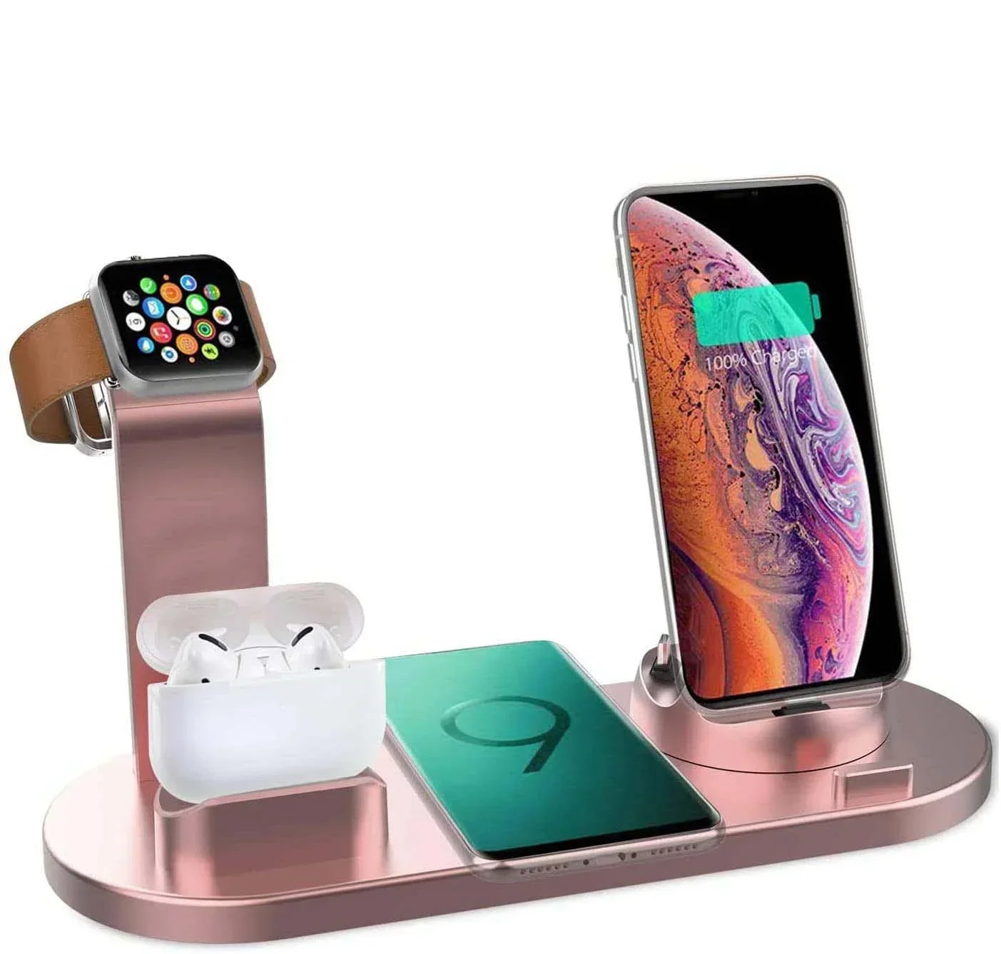 ™ Wireless Charger Stand For iPhone 16-12 Apple Watch 9/8/7/6 Airpods Pro2/1 Phone Chargers Fast Charging Dock Station