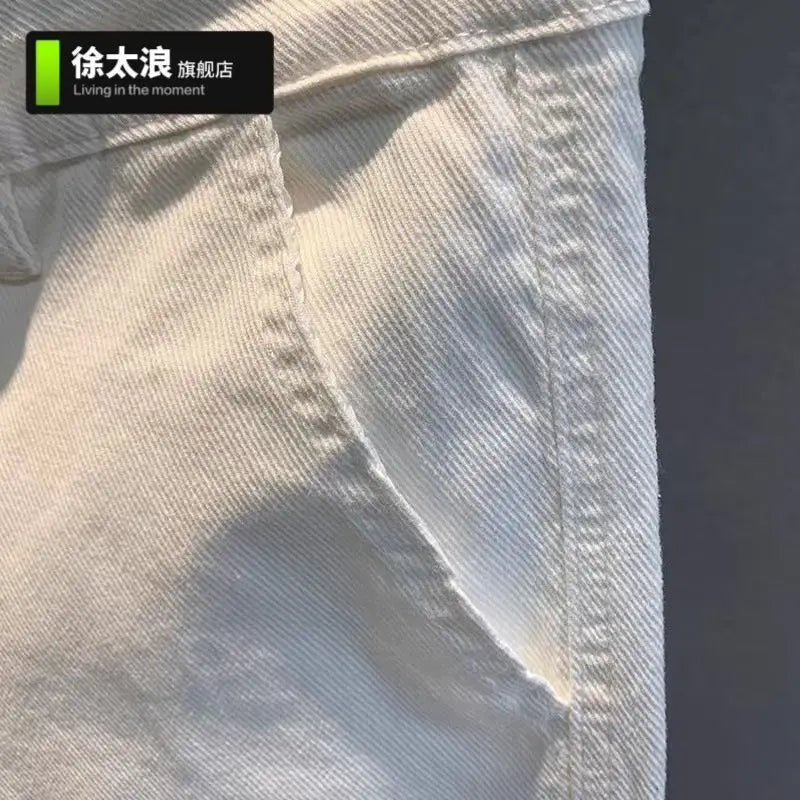 Summer Adventure Multi-Pocket Denim Shorts