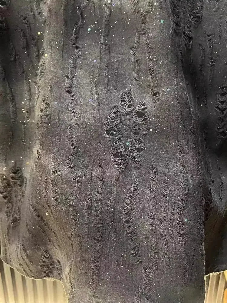 Gradient Sequin Casual T-Shirt for Men