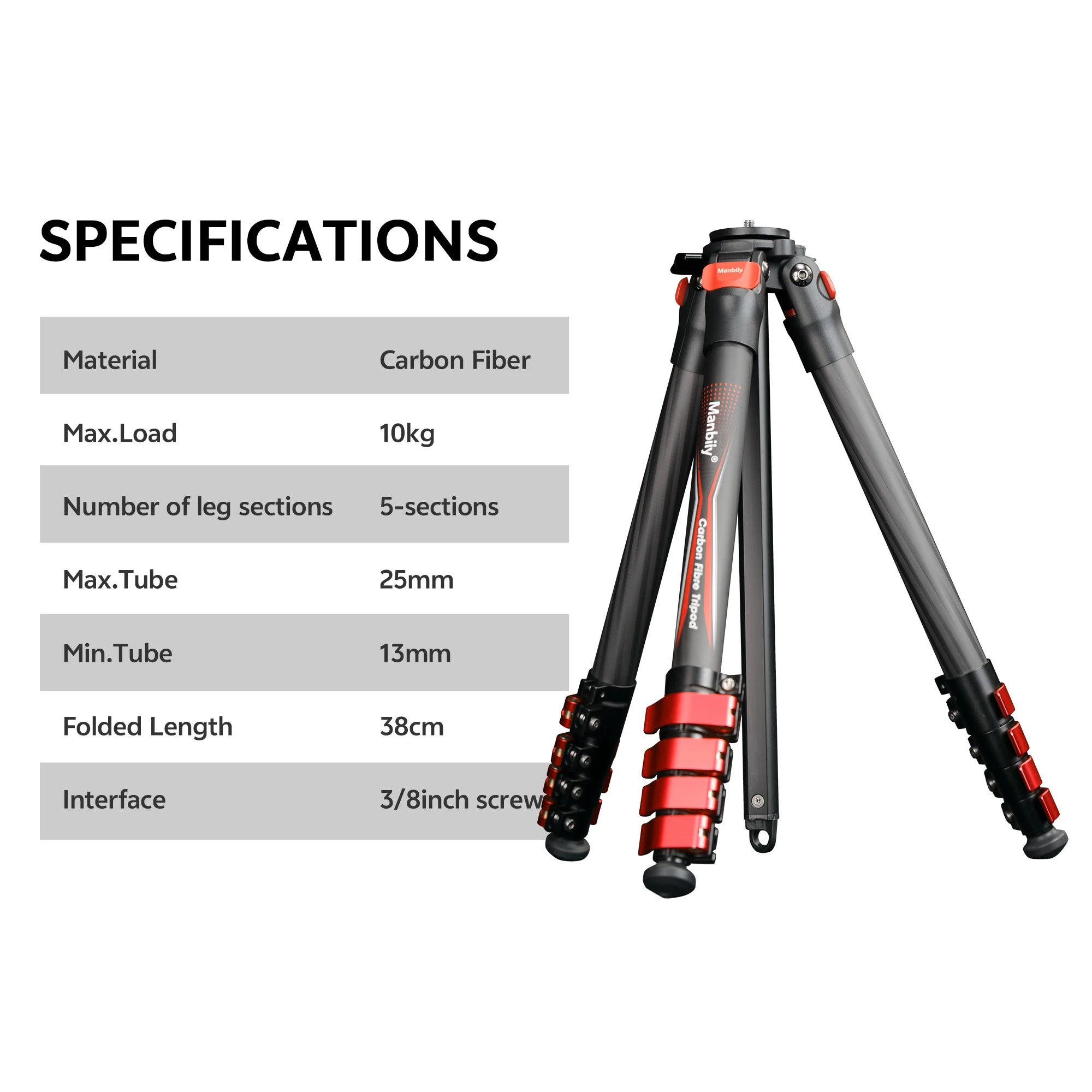**Travel Master Carbon Fiber Tripod™**