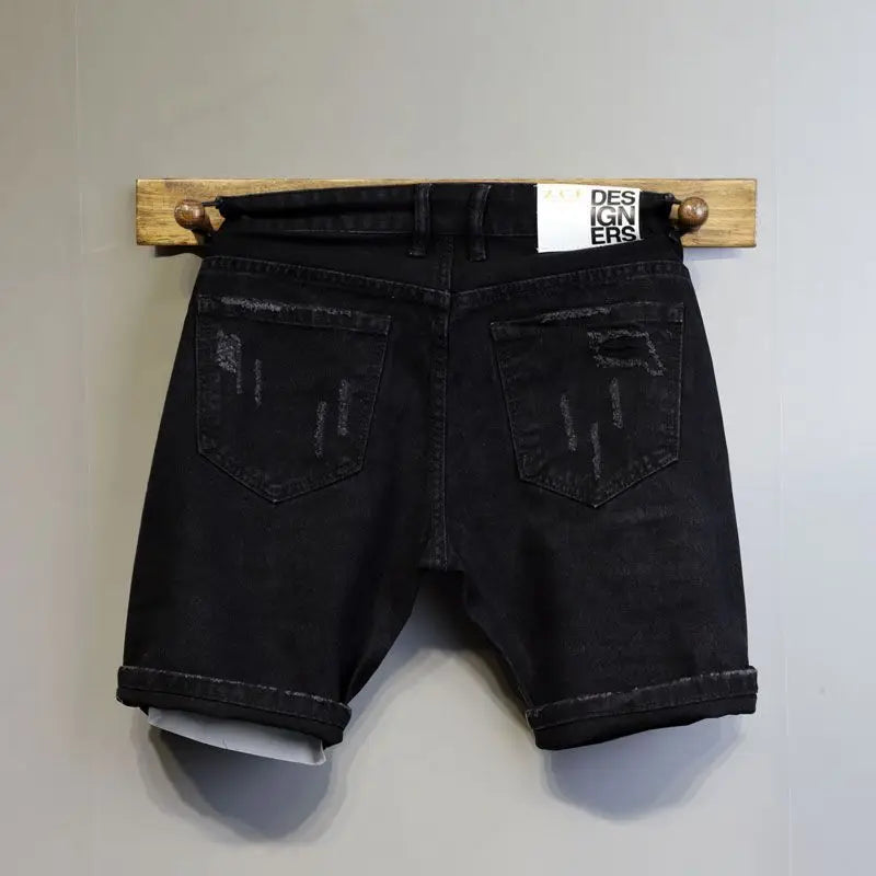 Summer Style Ripped Denim Shorts