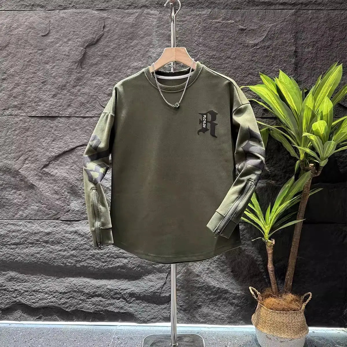 Urban Edge Zipper Sleeve Sweatshirt