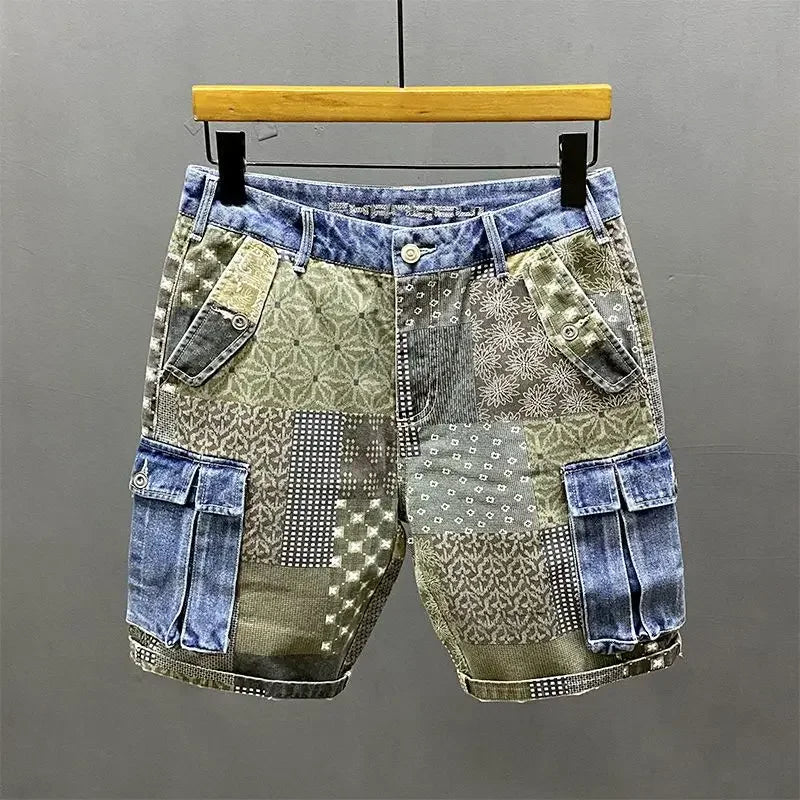 Designer Hip-Hop Patchwork Summer Shorts