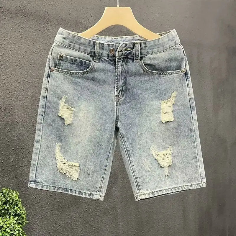 Trendy Summer Denim Shorts for Men