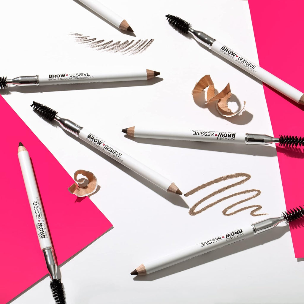 Brow-Sessive Brow Pencil, Ultra-Precise Dual Ended Spoolie Brush for Perfect Buidlable Blendable Shaping, Natural Lasting Shades for Every Brow, Cruelty-Free & Vegan - Taupe(Packaged)