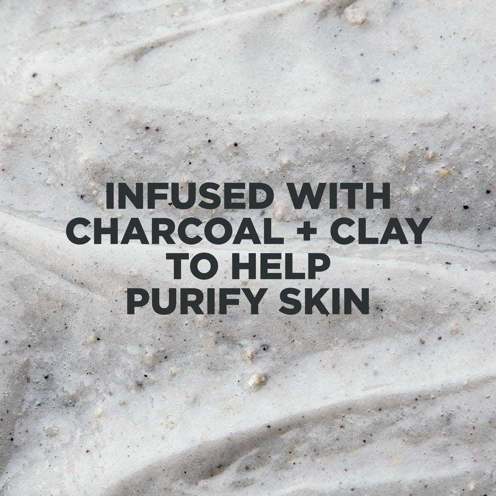 (4 Pack)  Purifying Hydrating Face & Body Wash for Men Charcoal & Clay, 30 Oz